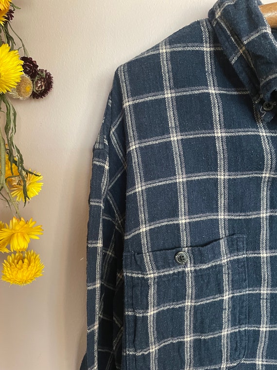 Vintage Blue Basic Editions Flannel - image 2