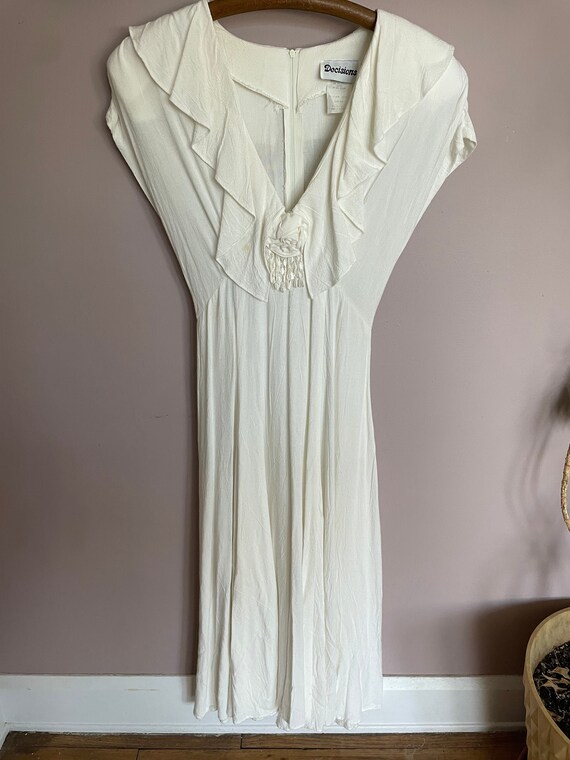 vintage white long dress Gem