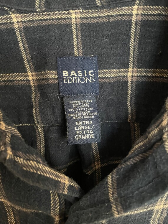 Vintage Blue Basic Editions Flannel - image 5