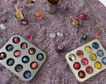 MoonCove Crystal Collection | Handmade Resin Gemstones | Choose Your Set
