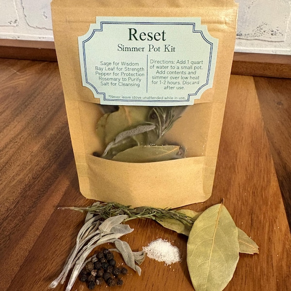Reset Simmer Pot Kit - Natural Home Fragrance