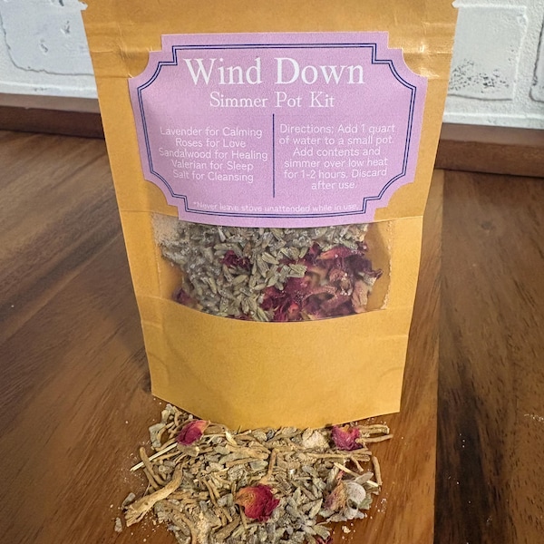 Wind Down Simmer Pot Kit - Natural Home Fragrance