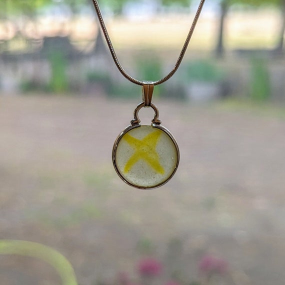 Genuine Beach Sea Glass Silver Pendant / Necklace… - image 3