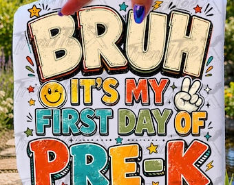 ¡Es mi primer día de preescolar! PNG, Sublimación divertida del primer día de clases, Diseño de camiseta preescolar, PNG de regreso a clases