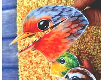 Fine Motor Skills Game | Montessori Bird Feeding Activity | Pincer Grasp Learning (PDF)