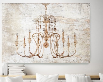 Chandelier Painting Etsy