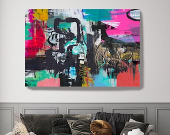 The Ability to Integrate, Street Art, Graffiti Art Print, Graffiti on canvas Street Art Painting Print on Canvas Graffiti Canvas Art Print