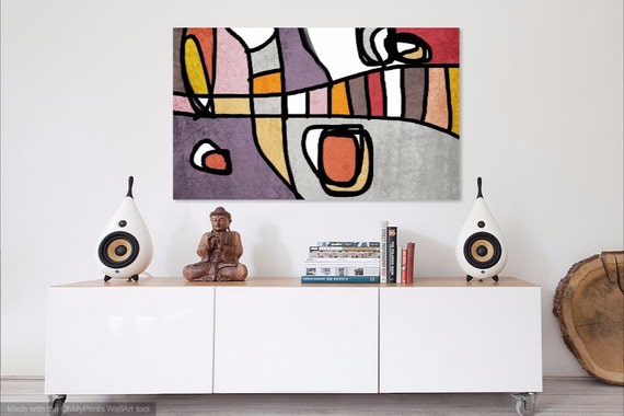 Mid Century Modern Art, Midcentury Canvas Art, Abstract Art, Contemporary Art, Modern Art, Mid Century Wall Decor, Midcentury Painting