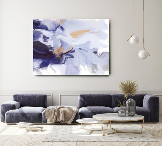 Abstract Painting Blue Abstract Painting Abstract Canvas Art Abstract Art Abstract Wall Art Abstract Canvas Print, Contemporary Hand Painted