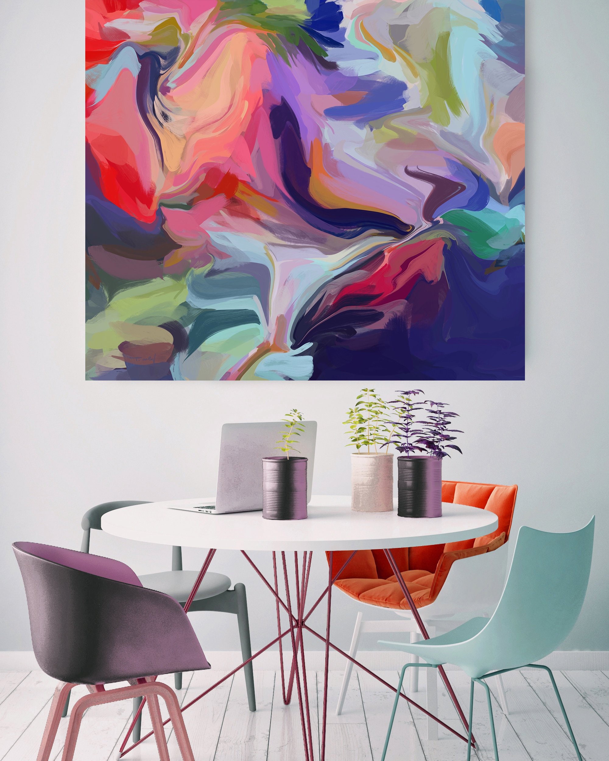 Large Abstract Painting Extra Large Canvas Wall Art Oversize Acrylic Painting  Canvas Colorful Abstract Wall Art