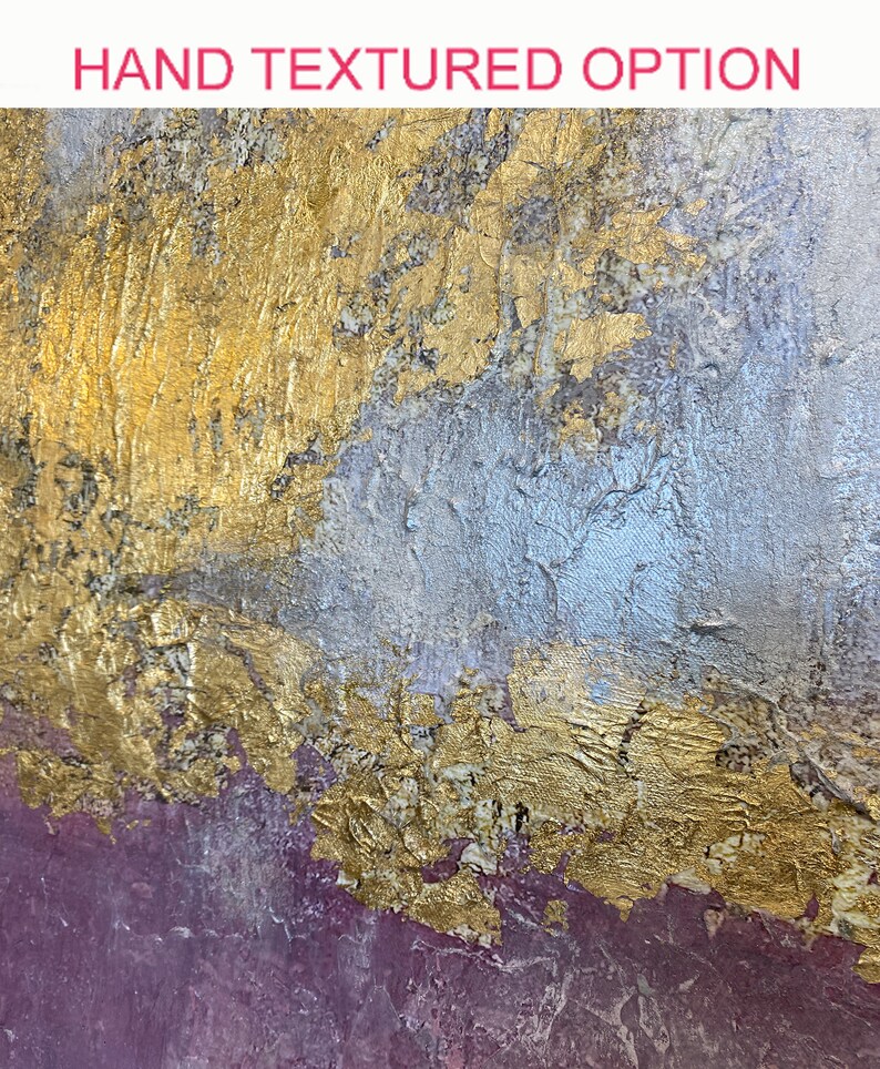 Golden Pink Abstract Painting Gold Pink Modern Art Abstract Etsy