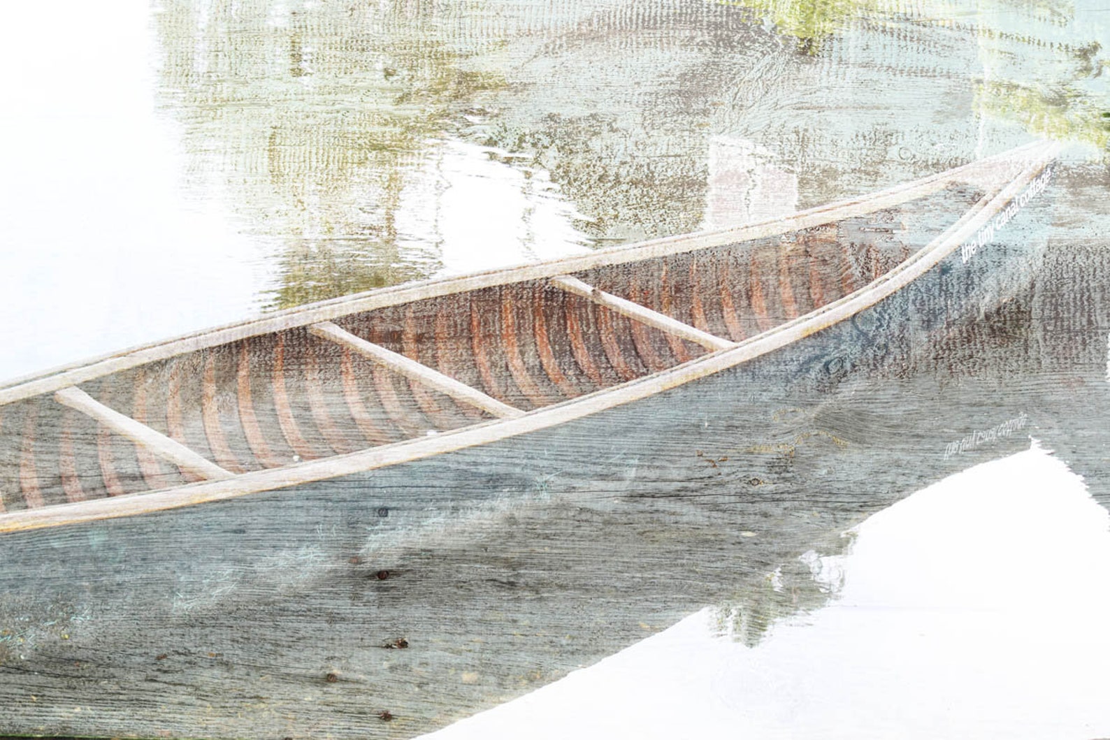 Wooden boat Canvas Art Rustic Boat Art Beach Decor Coastal Etsy