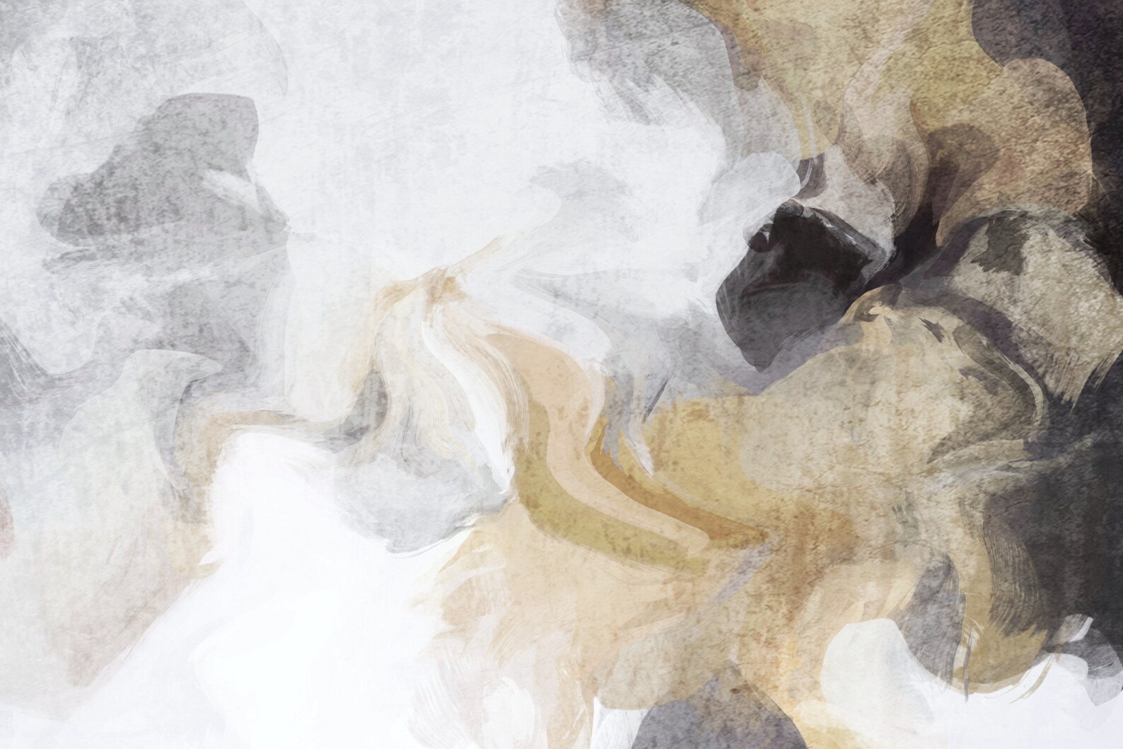 Brown Abstract Modern Abstract Wall Art Decor Abstract Art Etsy