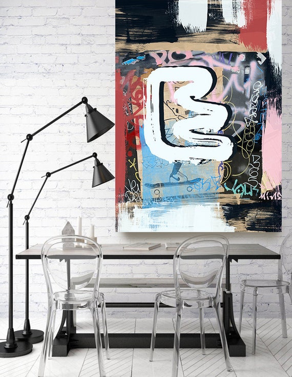 Proofs of Consistency, Street Art, Graffiti Wall Art Street Art Painting Print on Canvas, Large Canvas Print, Urban Canvas Print