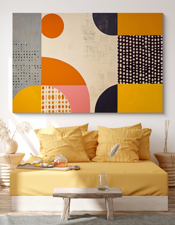 Midcentury Mod Vibes-16, Retro Art, Abstract Mid Century Print, Abstract Mid Century Modern Wall Art