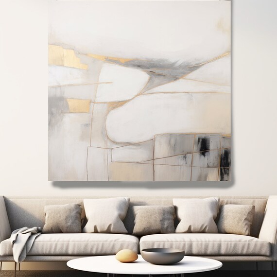 Minimalist Painting, Modern Wall Art, Office Art, Art for Living Room, Large Canvas Art Print up to 50" Abstract Visionaries-40