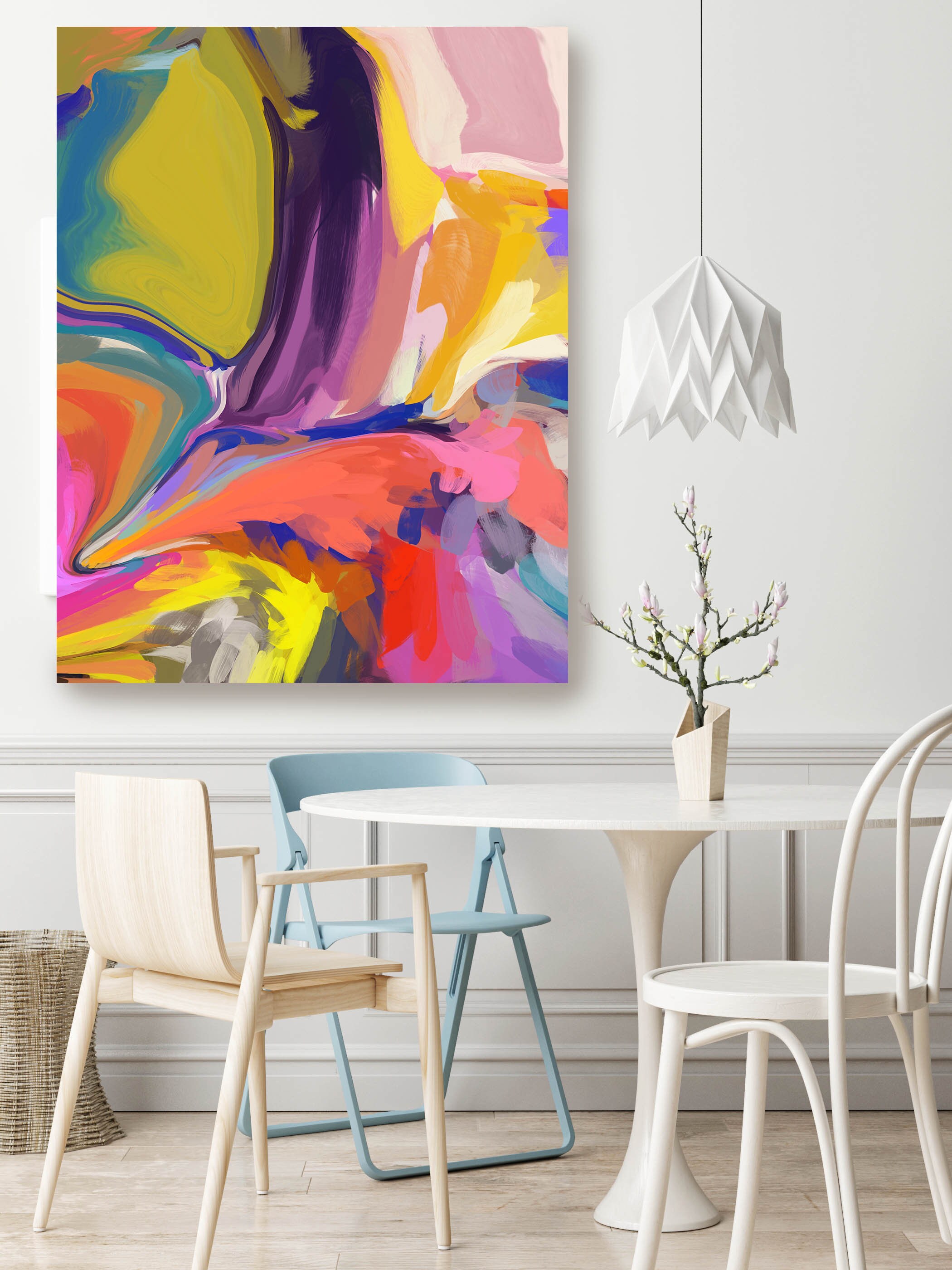 Desert Mirage 18 Original Art Abstract Trending Now Neon