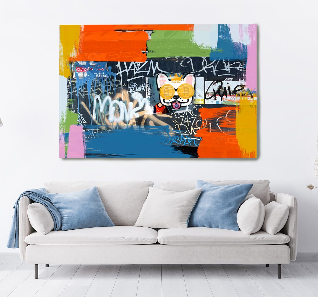 Street Art Project 4, Street Art Graffiti Art Print Graffiti on Canvas