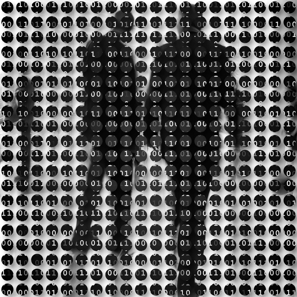 Binary Code Urban Art Industrial Art Office Art People - Etsy