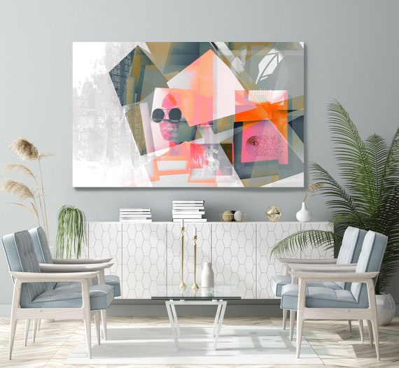 Robinhood Financial Market Moments Wall Street Art Contemporary Abstract Canvas, Stock Market Art, Robinhood Crypto Art Print