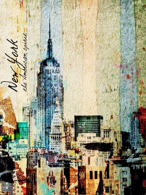 New York the American Spirit. New York Canvas Print by Irena Orlov up to 60"