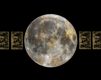 Impresión de decoración de la pared de la luna / Arte de la pared de la luna / Arte moderno de la luna / Impresión de lienzo de la luna / Decoración del dormitorio / Arte de la pared del planeta / Arte de la pared del espacio