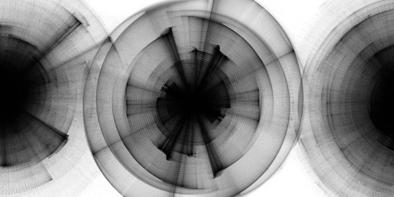 Debates, Black and White Modern Minimalist 40H x 80W inch, ORIGINAL New Media Abstract Black And White Painting on Canvas Minimalist Art