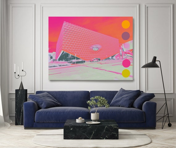 LA Industrial 9, Los Angeles Canvas Art Print, Los Angeles Art, Los Angeles Canvas Art Print Los Angeles Iconic California Art LA Airbnb Art