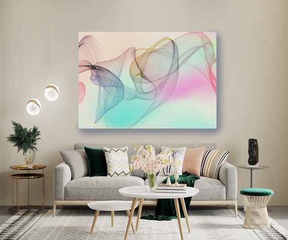 Extra Large Wall Art, Abstract Wall Art Contemporary Art Large Abstract Canvas Abstract Canvas Print, Modern Abstract, New Media Gradient 7