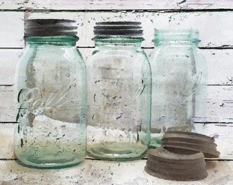 Old Favorites, Ball Mason Jars, Canvas  Print up to 40" by Irena Orlov