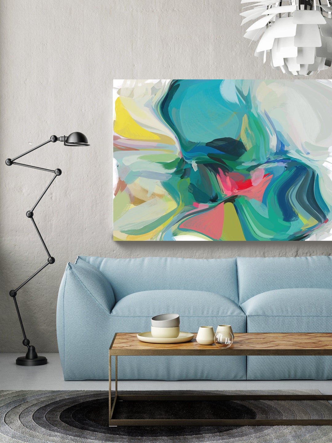 Good Dreams 2, Green Abstract Painting, Abstract Green Painting ...