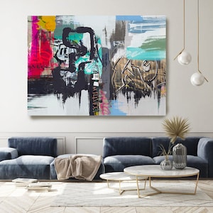 The Ability to Integrate, Street Art, Graffiti Art Print, Graffiti on canvas Street Art Painting Print on Canvas Graffiti Canvas Art Print