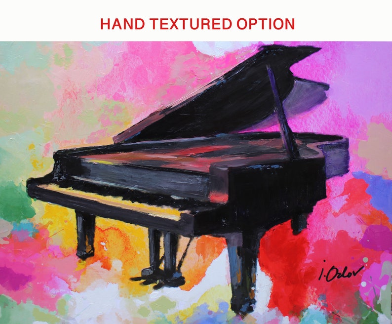 Colorful Piano Large Canvas Art Print Extra Large Piano | Etsy