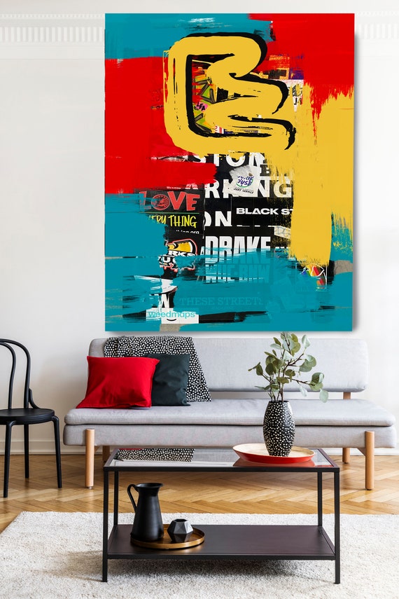 Distinct Focus , Street Art, Graffiti Wall Art Street Art Painting Print on Canvas, Large Canvas Print, Urban Canvas Print