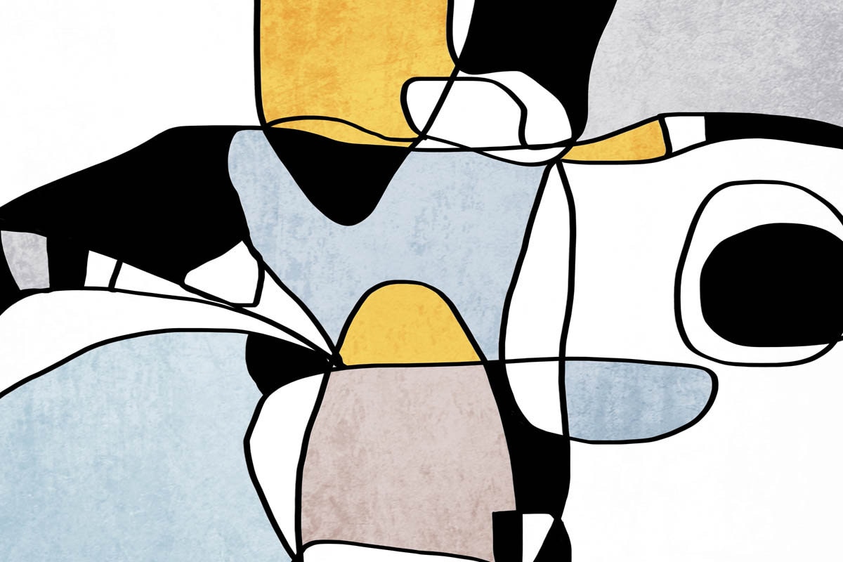 Abstract Line Art 14. Line Art Modern Colorful Canvas Art | Etsy