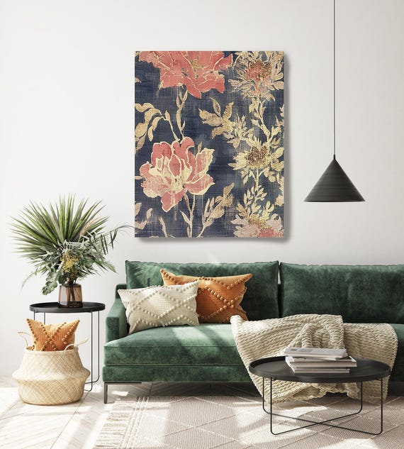 Botanic Rhythms-1 – Abstract Botanical Canvas Print, Neutral Nature-Inspired Wall Art, Modern Organic Home Décor