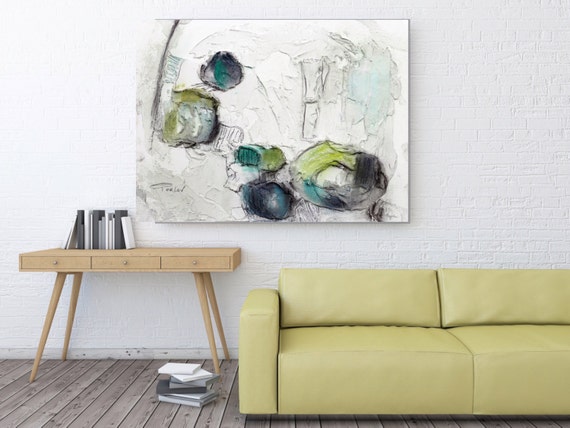 Organic Feel. Abstract Paintings Art, Wall Decor, Extra Large Abstract Colorful Contemporary Canvas Art Print up to 72" by Irena Orlov