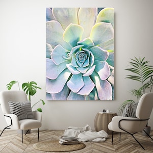 Unique Succulent, Succulent Wall Decor, Watercolor, Succulent Painting, Tropical Painting, Watercolor Painting, Tropical Canvas Print