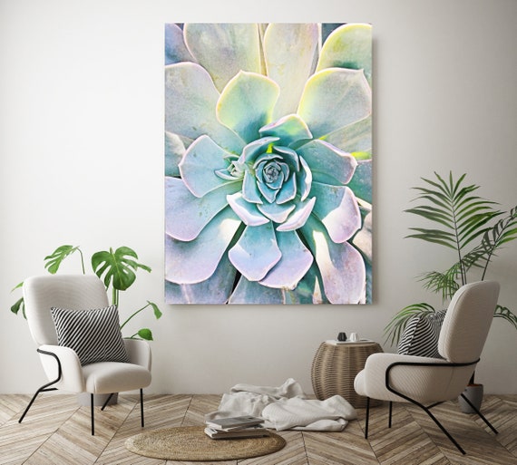 Unique Succulent, Succulent Wall Decor, Watercolor, Succulent Painting, Tropical Painting, Watercolor Painting, Tropical Canvas Print