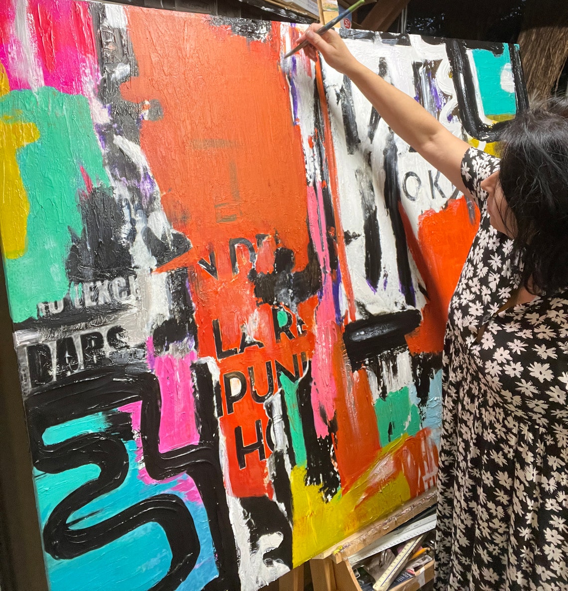 Graffiti Abstract Canvas Street Art Street Art Painting Etsy