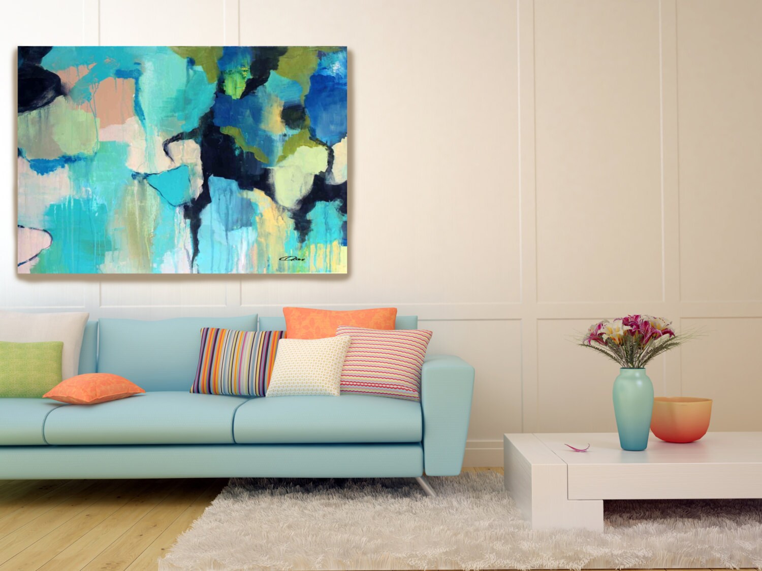 Abstract 811. Abstract Paintings Art, Wall Decor, Extra Large Abstract