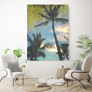 California Palms. Palm wall art Palm decor Palm canvas art Print Palm trees wall art Palm canvas, California, home decor, beach, Palms
