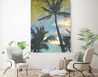 California Palms. Palm wall art Palm decor Palm canvas art Print Palm trees wall art Palm canvas, California, home decor, beach, Palms