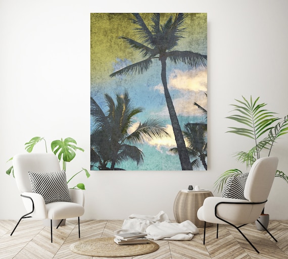 California Palms. Palm wall art Palm decor Palm canvas art Print Palm trees wall art Palm canvas, California, home decor, beach, Palms