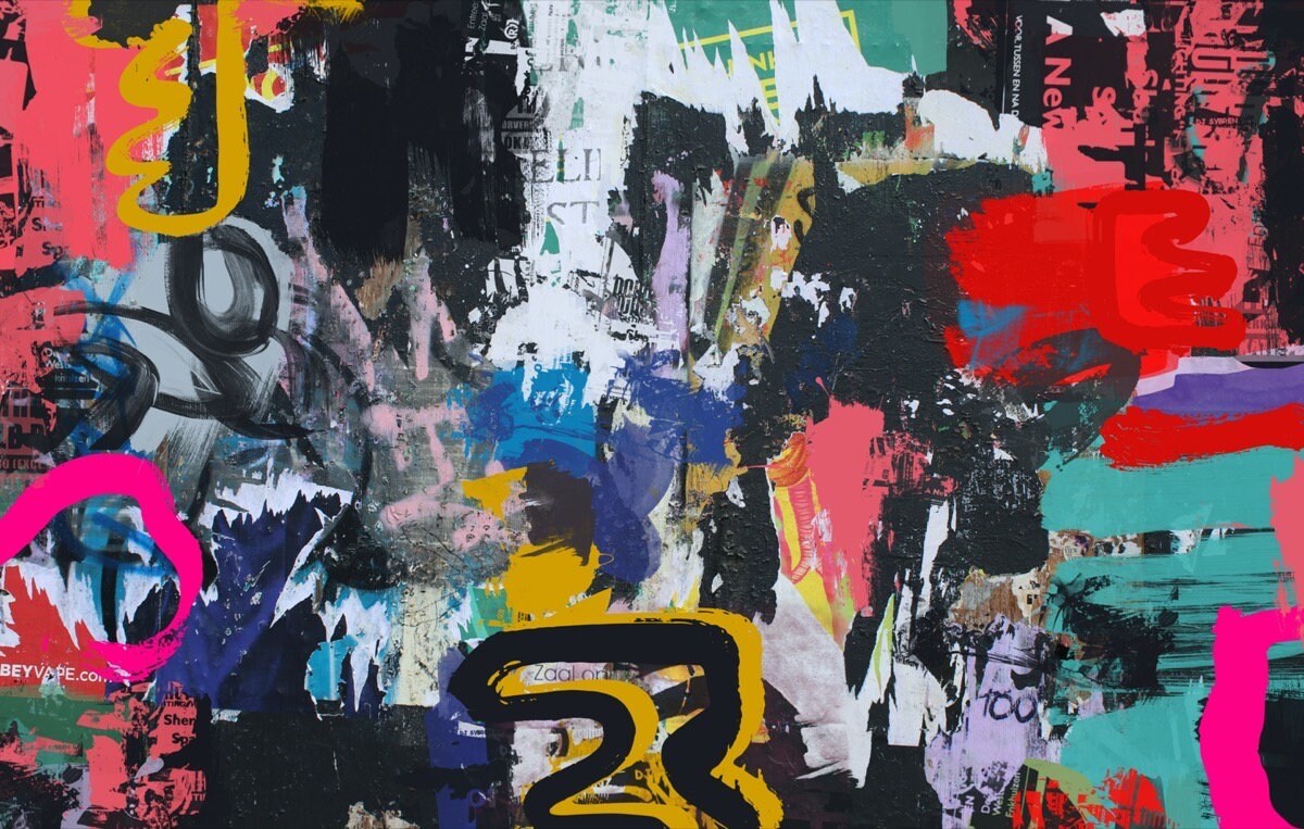 Graffiti Abstract Canvas, Street Art, Street Art Painting Print on