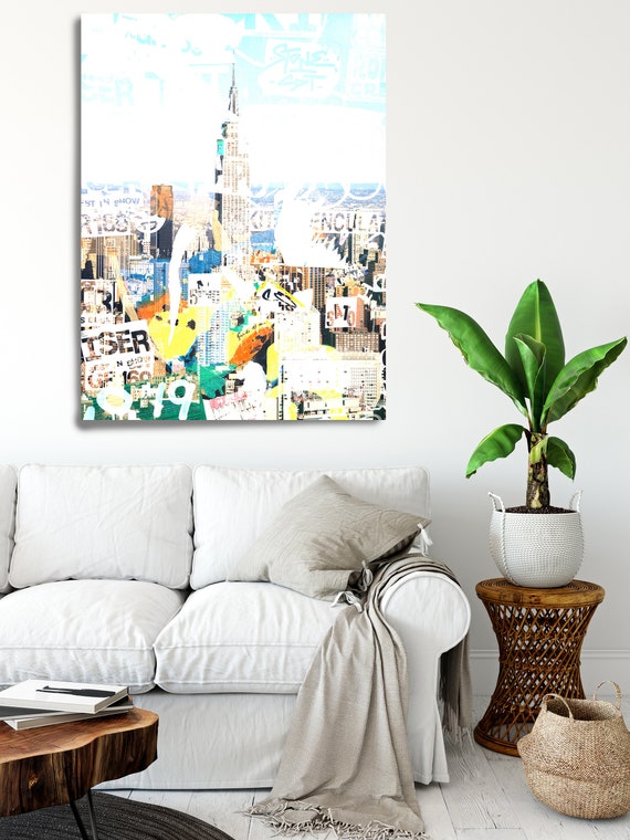 Urban Art - New York, New York City. Graffiti Art, Cityscape Art, Urban Art, City Wall Art, Urban Wall Art, Urban Canvas Art Print New York