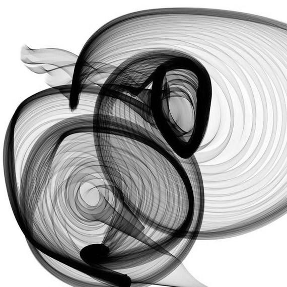 ORL-5693 Industrial feel 2015-01-07-9. New Media Abstract Black and White Canvas Art Print, Canvas Art Print up to 50" by Irena Orlov