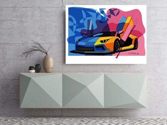 La peinture de cette Lamborghini est du grand art