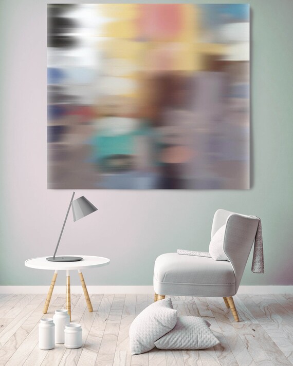 3D Blurred Boundaries - Brown Abstract Expressionism N16. Canvas Print by Irena Orlov