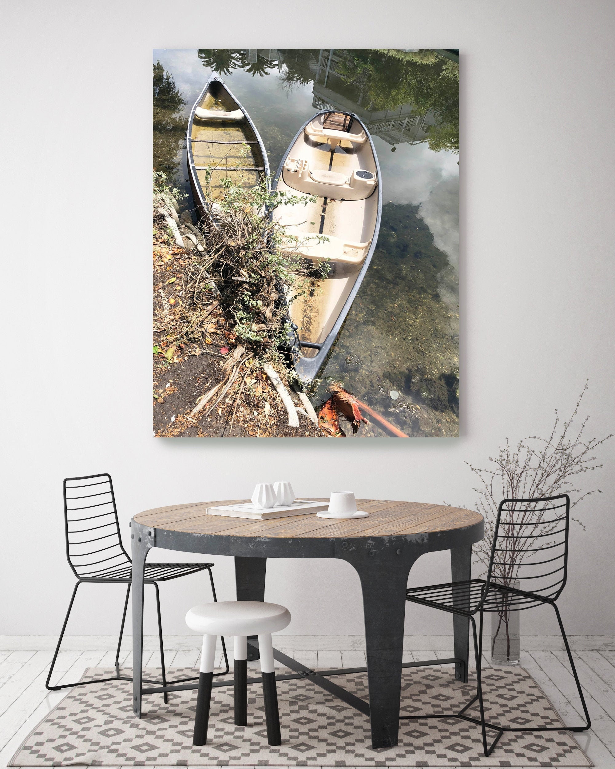 Two Old Boats Rustic Boat Photography Beach Decor Coastal
